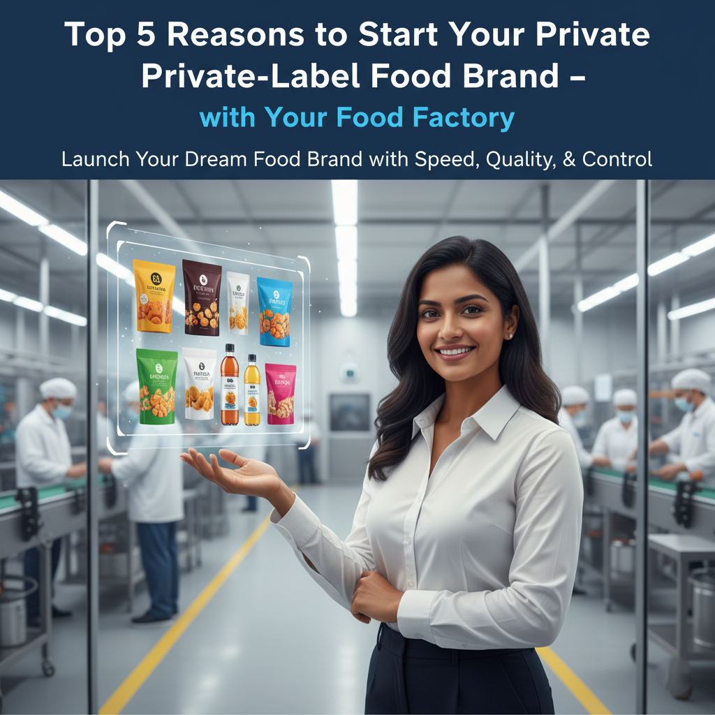 Top 5 Reasons to Begin Your Private-Label Food Brand – with Your Food Factory